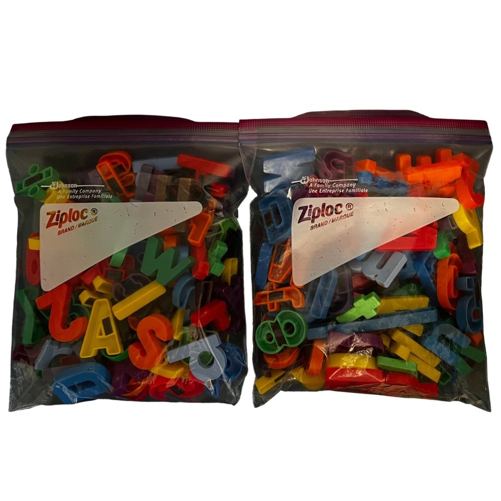 Large Lot (161 pieces) Vintage Alphabet Magnetic Refrigerator Letters & Numbers